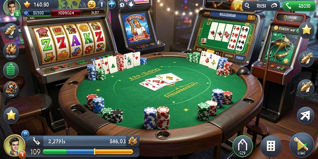 Tampilan utama game yang menarik dan user-friendly.