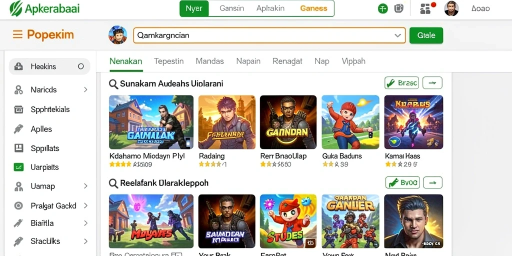 Tampilan grafis yang menarik dan berwarna.