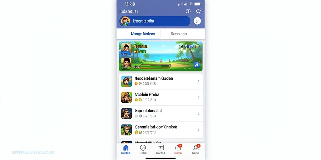 Tampilan awal permainan yang menarik dan intuitif.