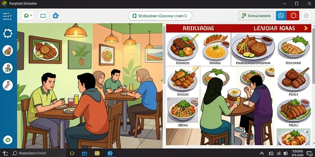 Screenshot menunjukkan tampilan awal yang menarik.
