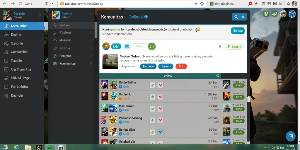 Screenshot menampilkan karakter utama dalam petualangan.